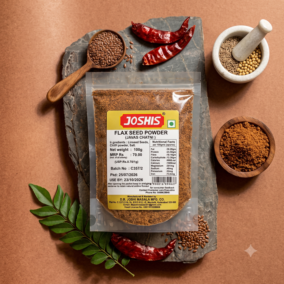 Flaxseed Chutney Powder