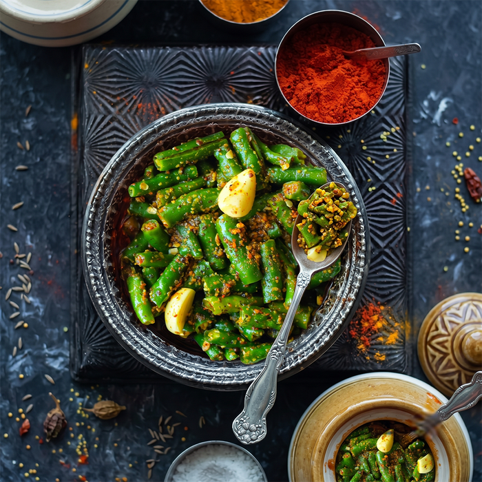 Green Chilli Til Pickle