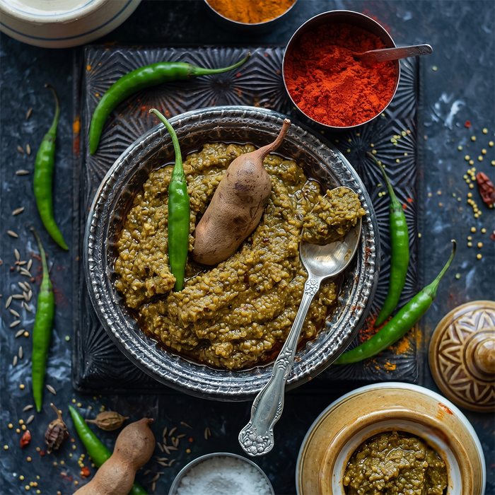 Green Chilli Tamarind Pickle